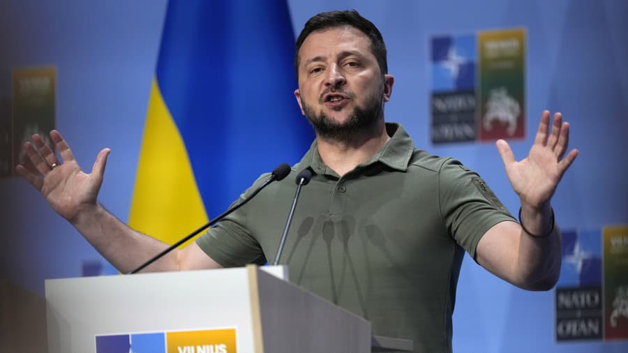 Ukrajinský prezident Volodymyr Zelenskyj.