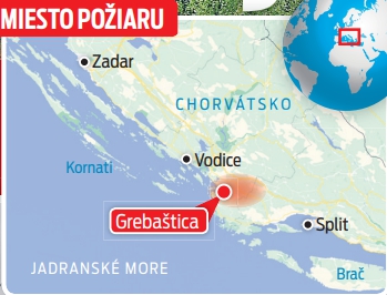 Miesto požiaru.