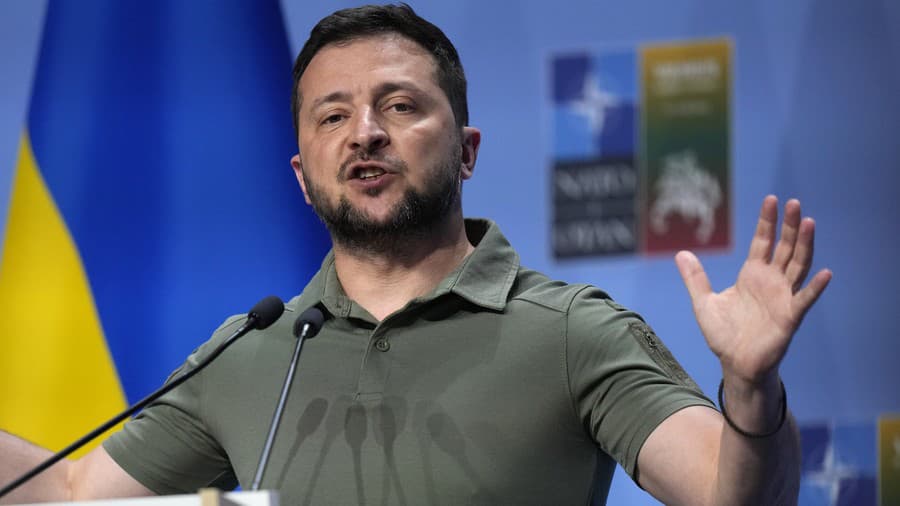 Ukrajinský prezident Volodymyr Zelenskyj.