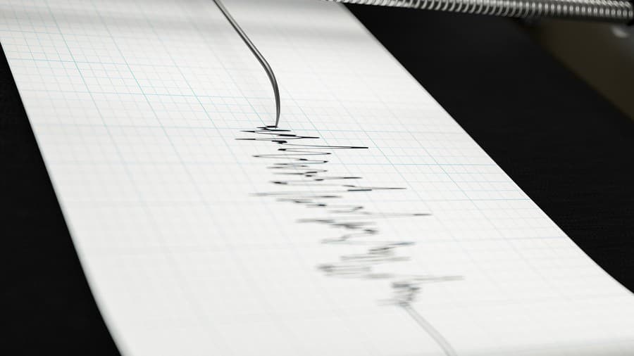 Seismograph Printing Seismic Activity