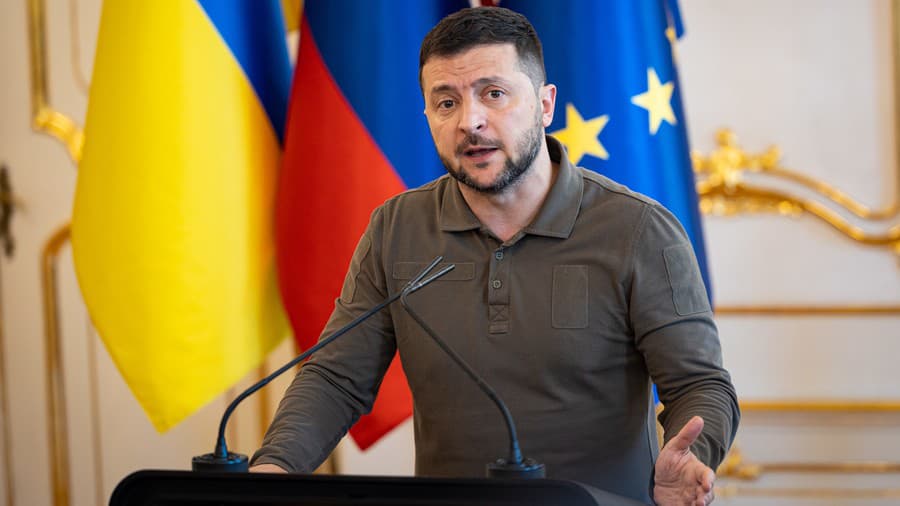 Ukrajinský prezident Volodymyr Zelenskyj.