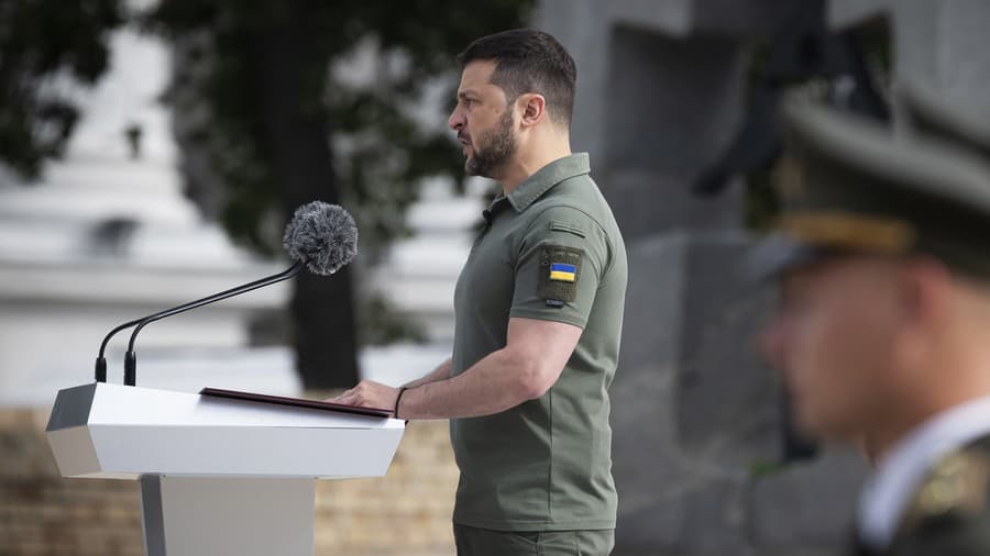 Ukrajinský prezident Volodymyr Zelenskyj.