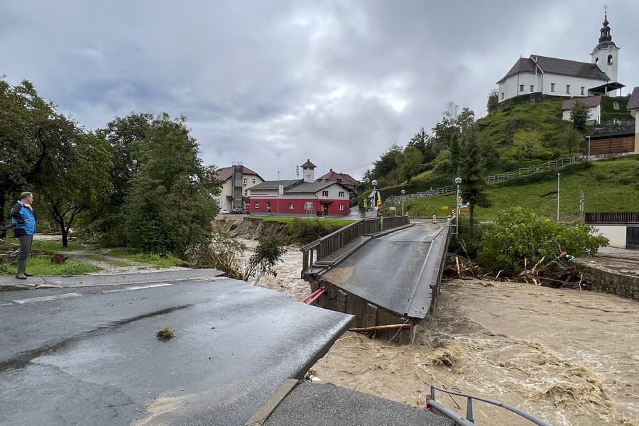 Slovinsko postihli prudké lejaky