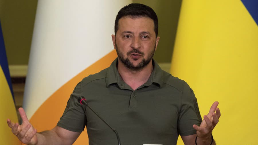 Ukrajinský prezident Volodymyr Zelenskyj.