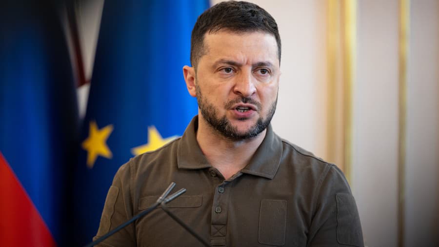 Ukrajinský prezident Volodymyr Zelenskyj.