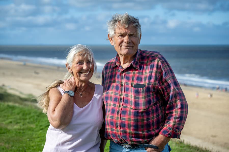 Angie Wilson, 66 rokov, hovorí, že sa nebojí erózie svojho domu, pretože "nebude žiť večne".