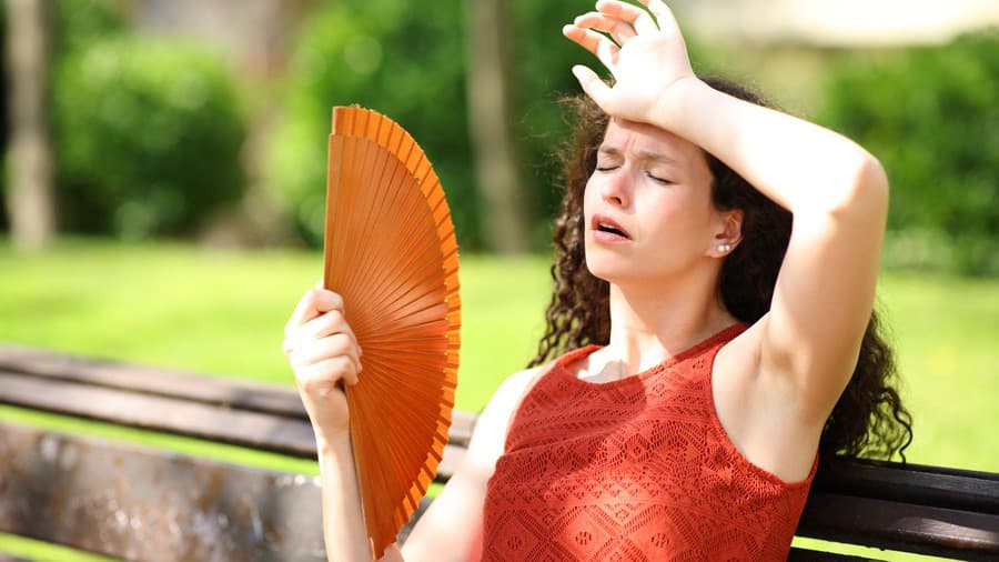 Woman in a park