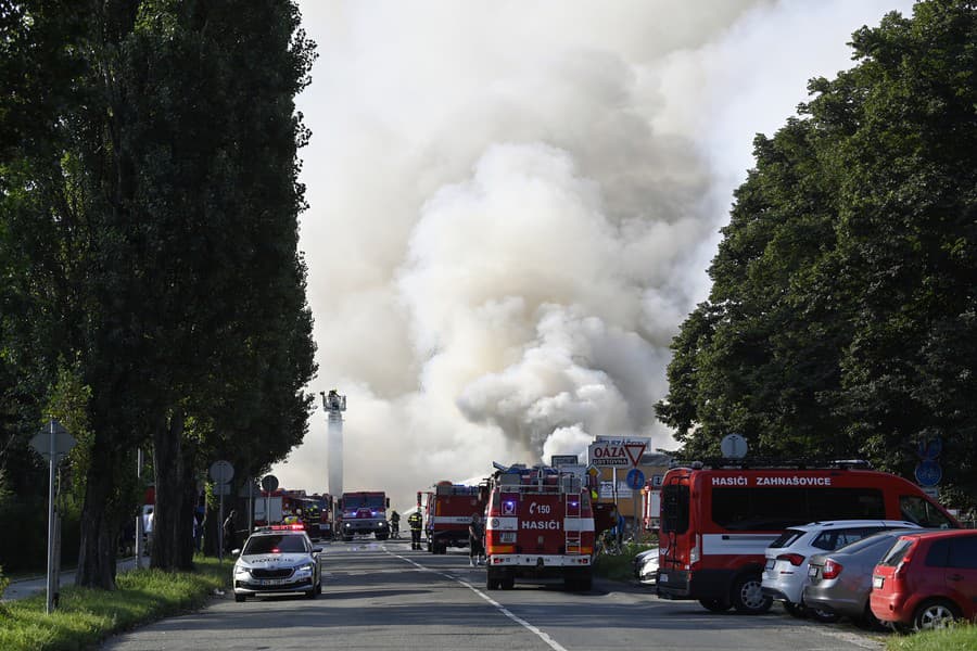 Zasahovanie hasičov pri požiari