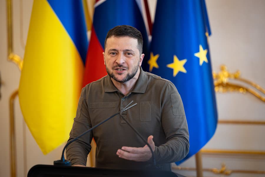 Ukrajinský prezident Zelenskyj.