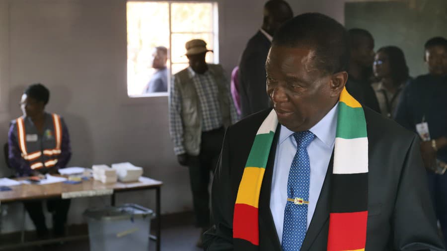 Zimbabwiansky prezident Emmerson Mnangagwa