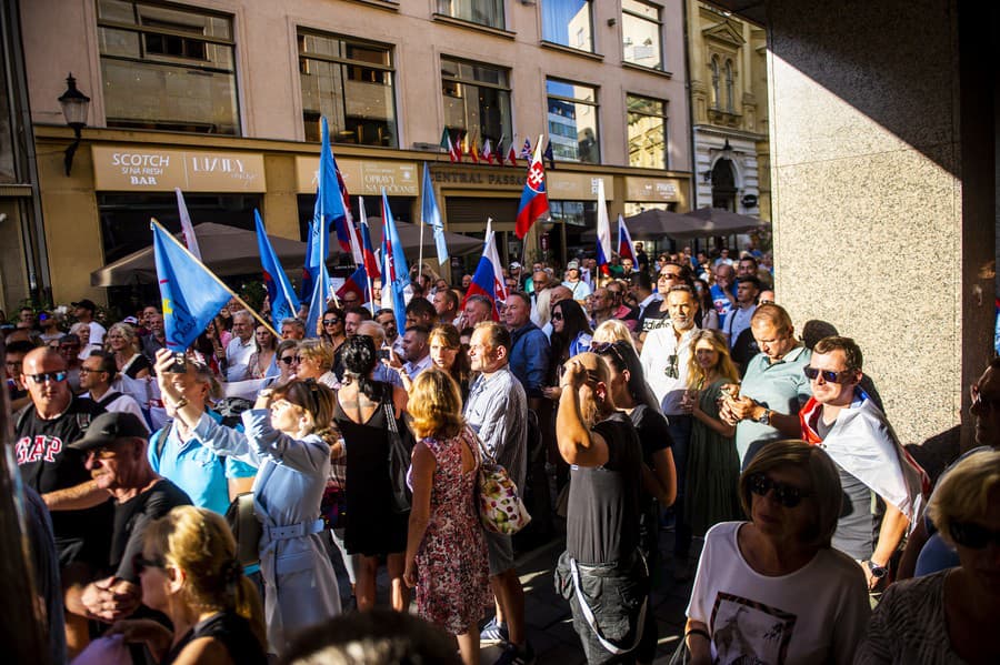 Protest proti kampani bratislavského