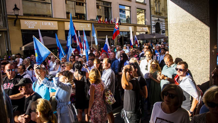 Protest proti kampani bratislavského