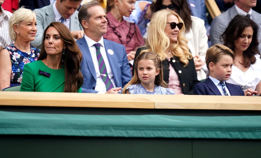 Kráľovská rodina na Wimbledone.