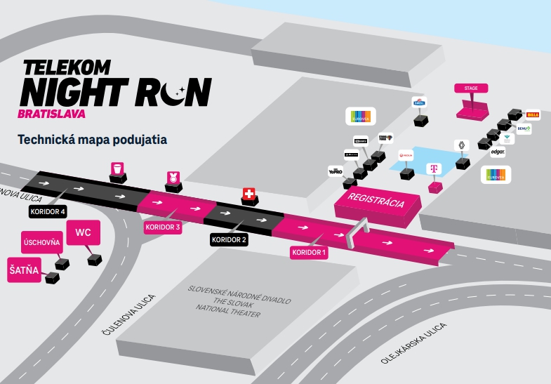 Do bratislavských ulíc sa vrátia bežci počas populárneho Telekom Night Run.