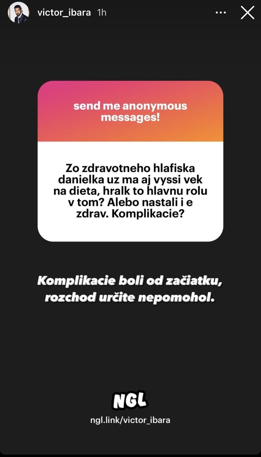 Takto Victor Ibara opisoval rozchod s Twiinskou na svojom Instagrame.