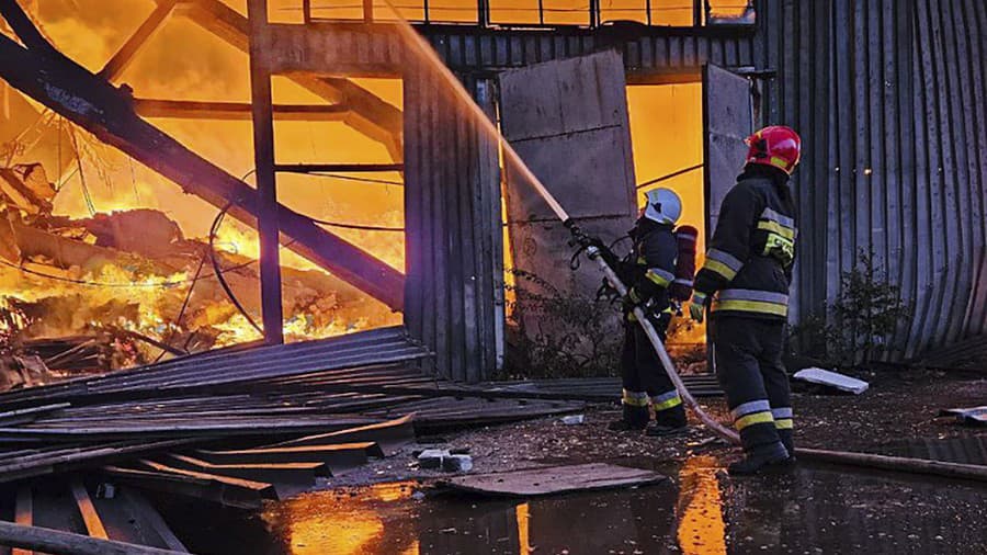 Dronový útok na západoukrajinský