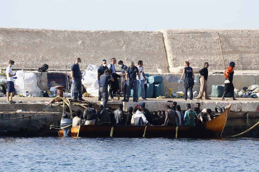 Na taliansky ostrov Lampedusa