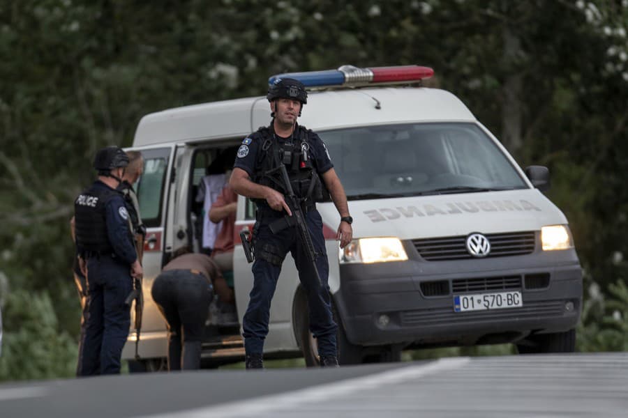 Policajná blokáda na severe