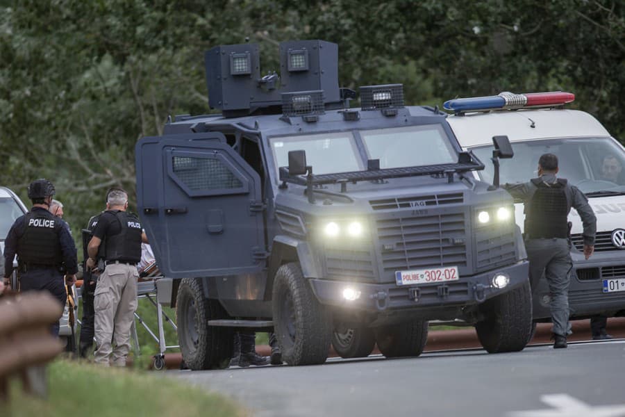 Policajná blokáda na severe