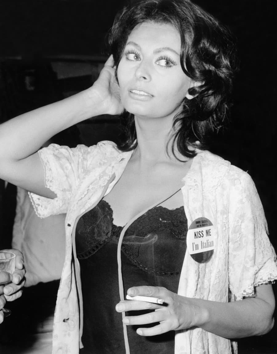 Talianska herečka Sophia Loren.