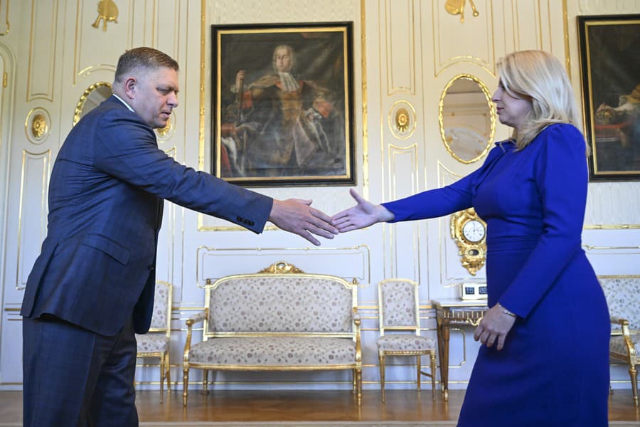 Robert Fico počas prijatia