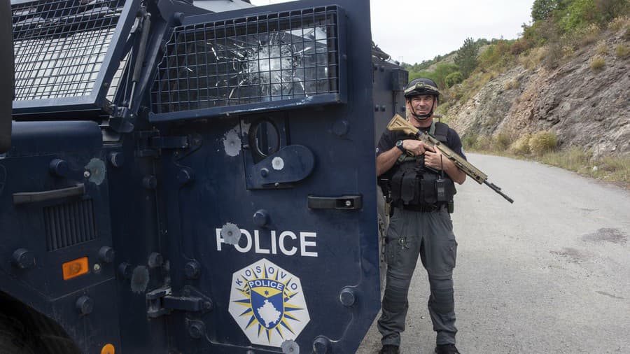 Kosovský policajt.