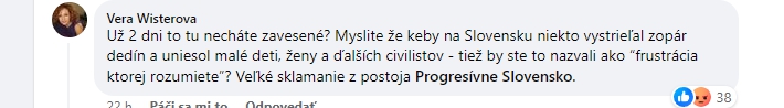 Wisterová považuje vníma postoj