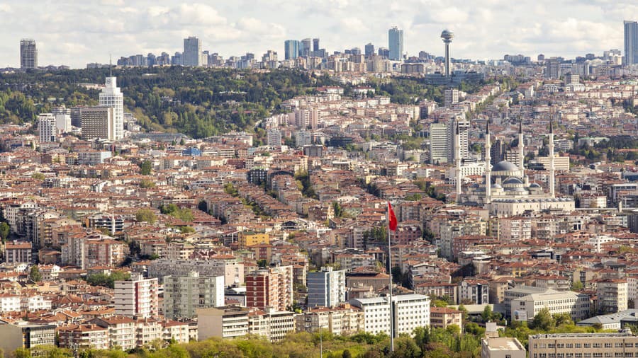 Ankara, hlavné mesto Turecka.
