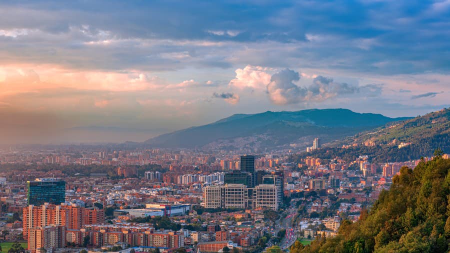 Bogota, hlavné mesto Kolumbie.