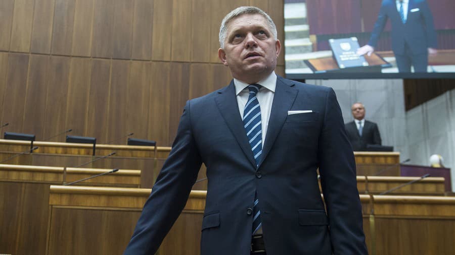 Na snímke Robert Fico