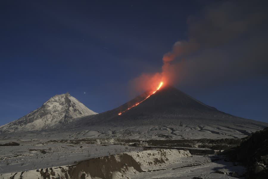  Erupcie Kľučevskej sopky