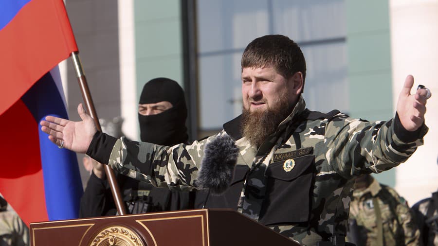 Vodca Čečenskej republiky na juhu Ruska Ramzan Kadyrov.