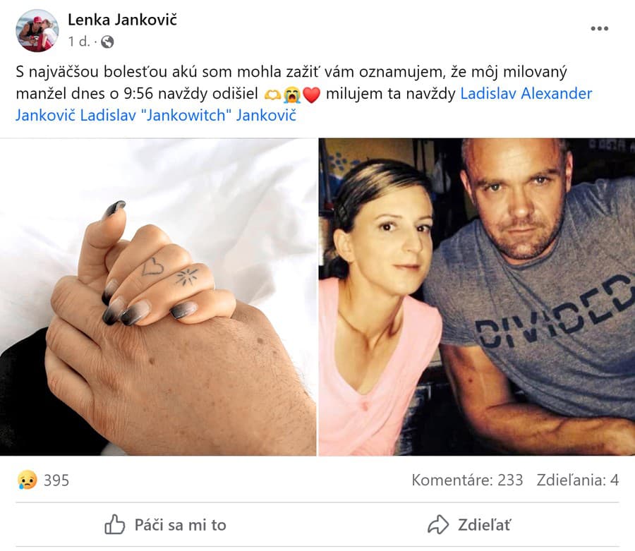 Milujúca manželka Lenka sa