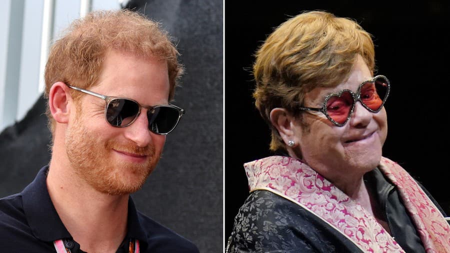 Princ Harry, Elton John.