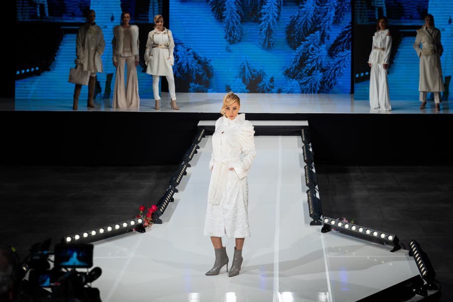Módna prehliadka Lýdie Eckhardt v STARS auditorium v Bratislave.