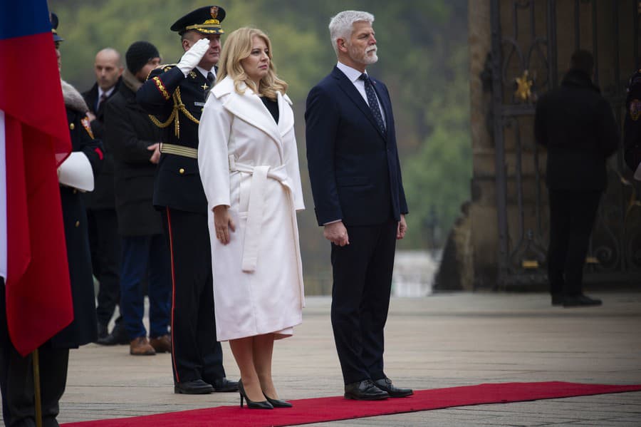 Summit prezidentov krajín V4 v Prahe.