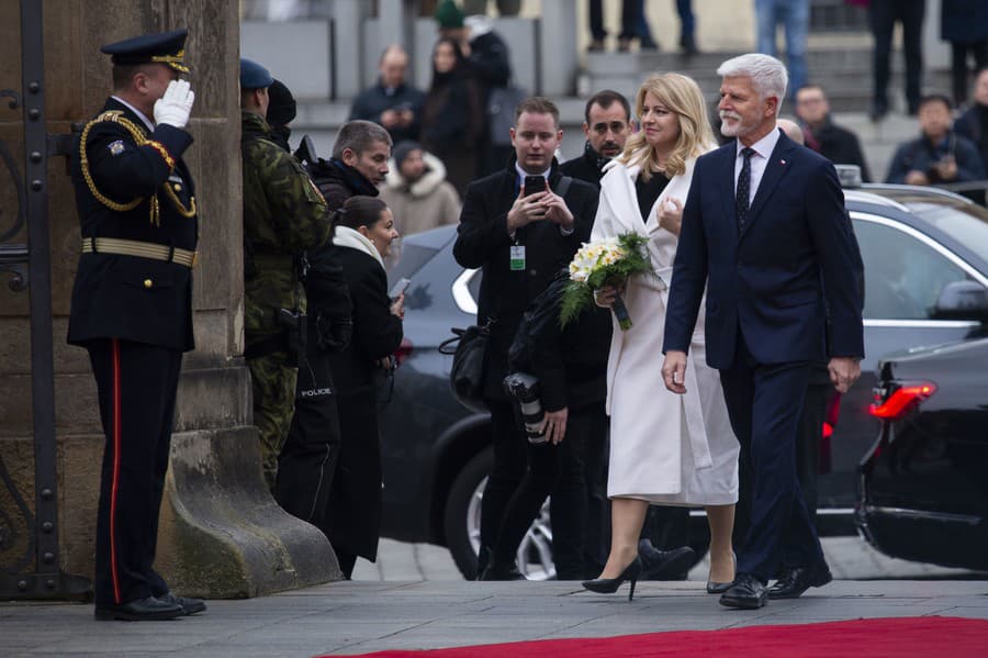 Summit prezidentov krajín V4 v Prahe.