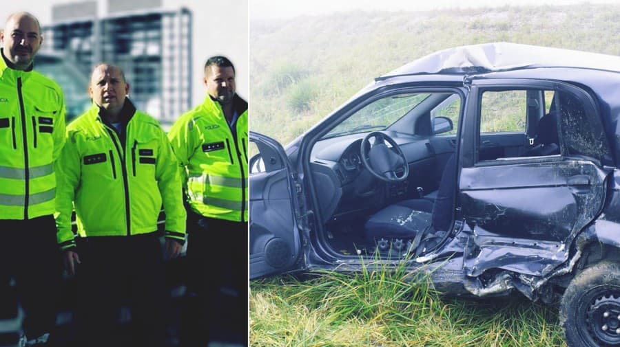 Mladej vodičke pomohli policajti,