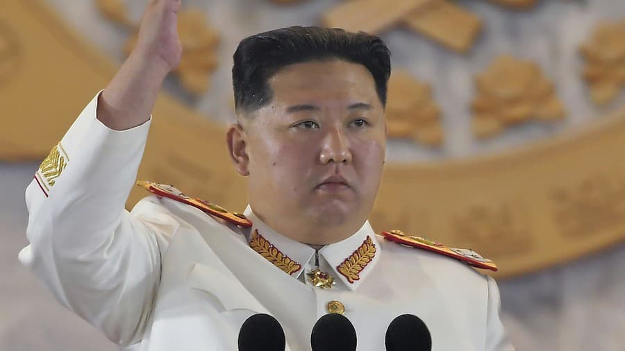 Na snímke severokórejský vodca
