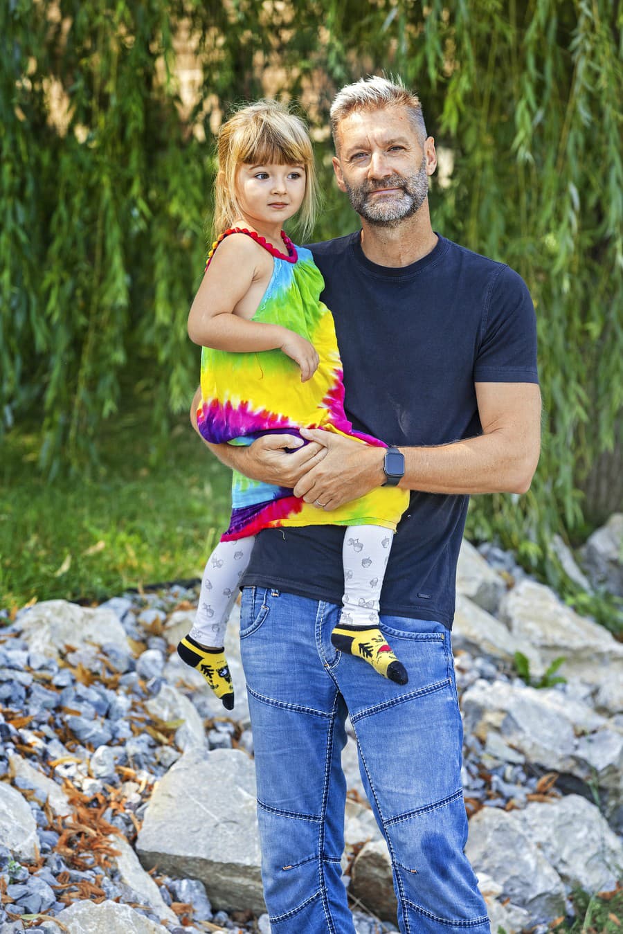 Andy Kraus s dcérkou