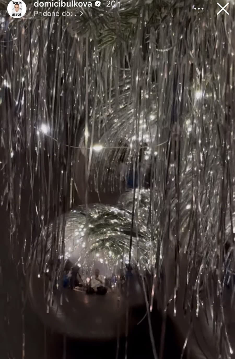 Cibulkovej luxusný vianočný stromček.