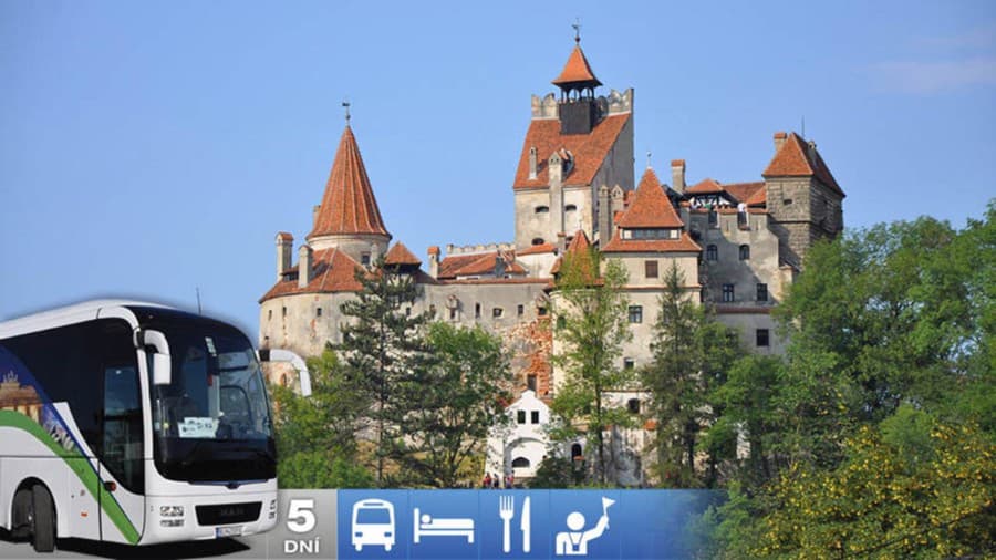 Hrad Bran, známy ako Draculov hrad v Transylvánii.