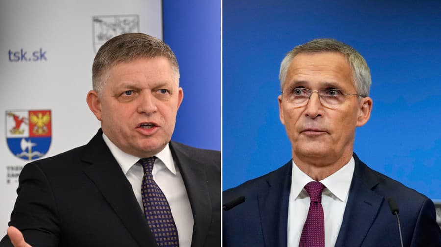 Robert Fico, Jens Stoltenberg.