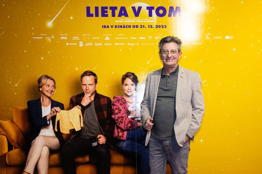 Noga na premiére filmu Lieta v tom.