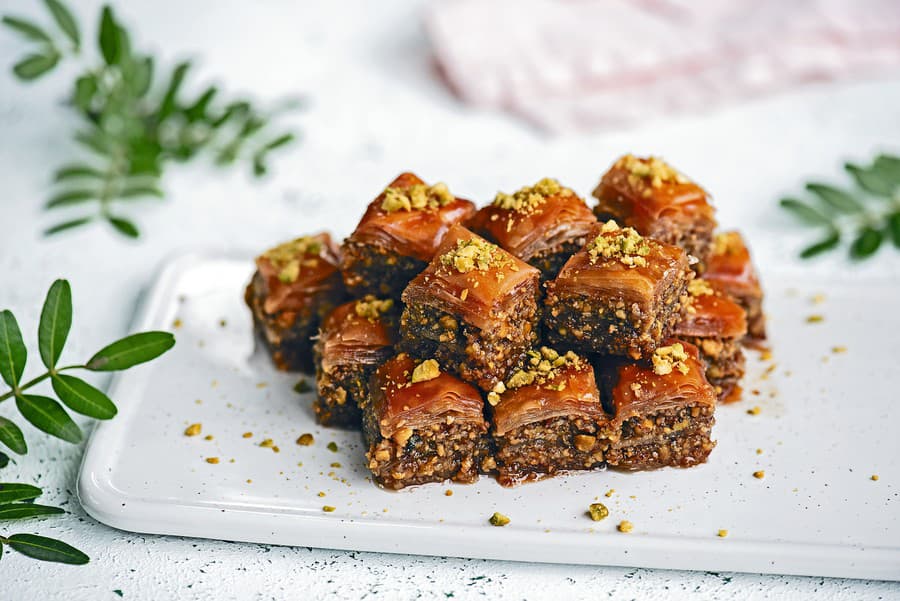 Pistáciová baklava