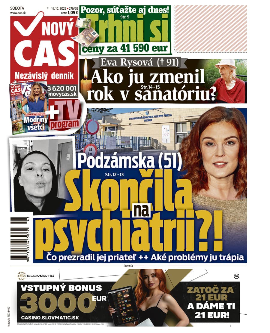 Podzámska skončila na psychiatrii