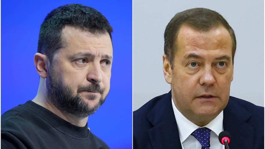 Volodymyr Zelenskyj, Dmitrij Medvedev