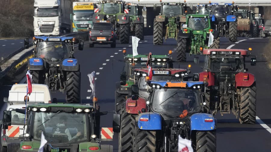 Protest farmárov vo Francúzsku.