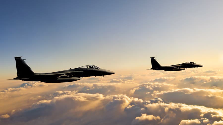 F-15 Eagle fighter jets