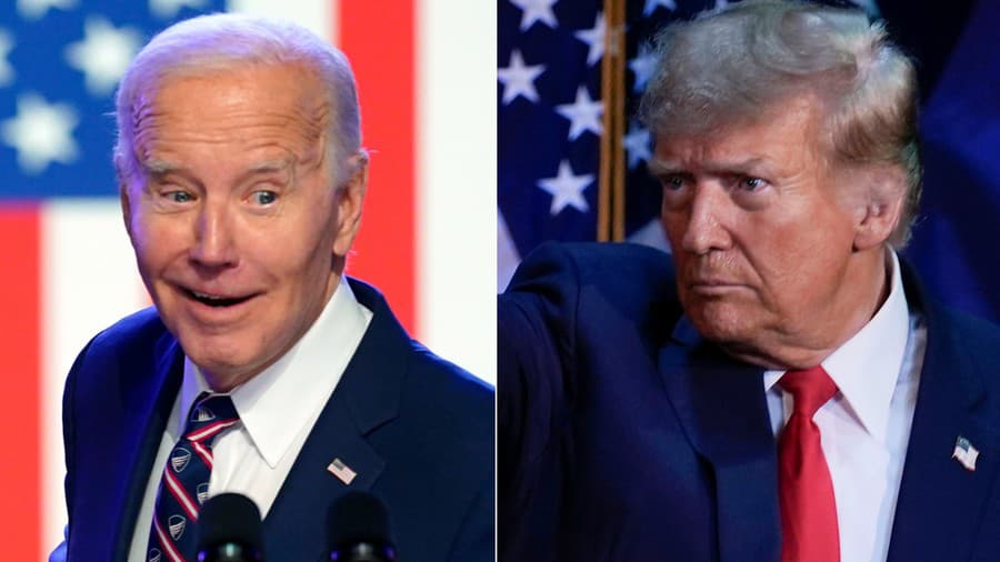 Joe Biden a Donald